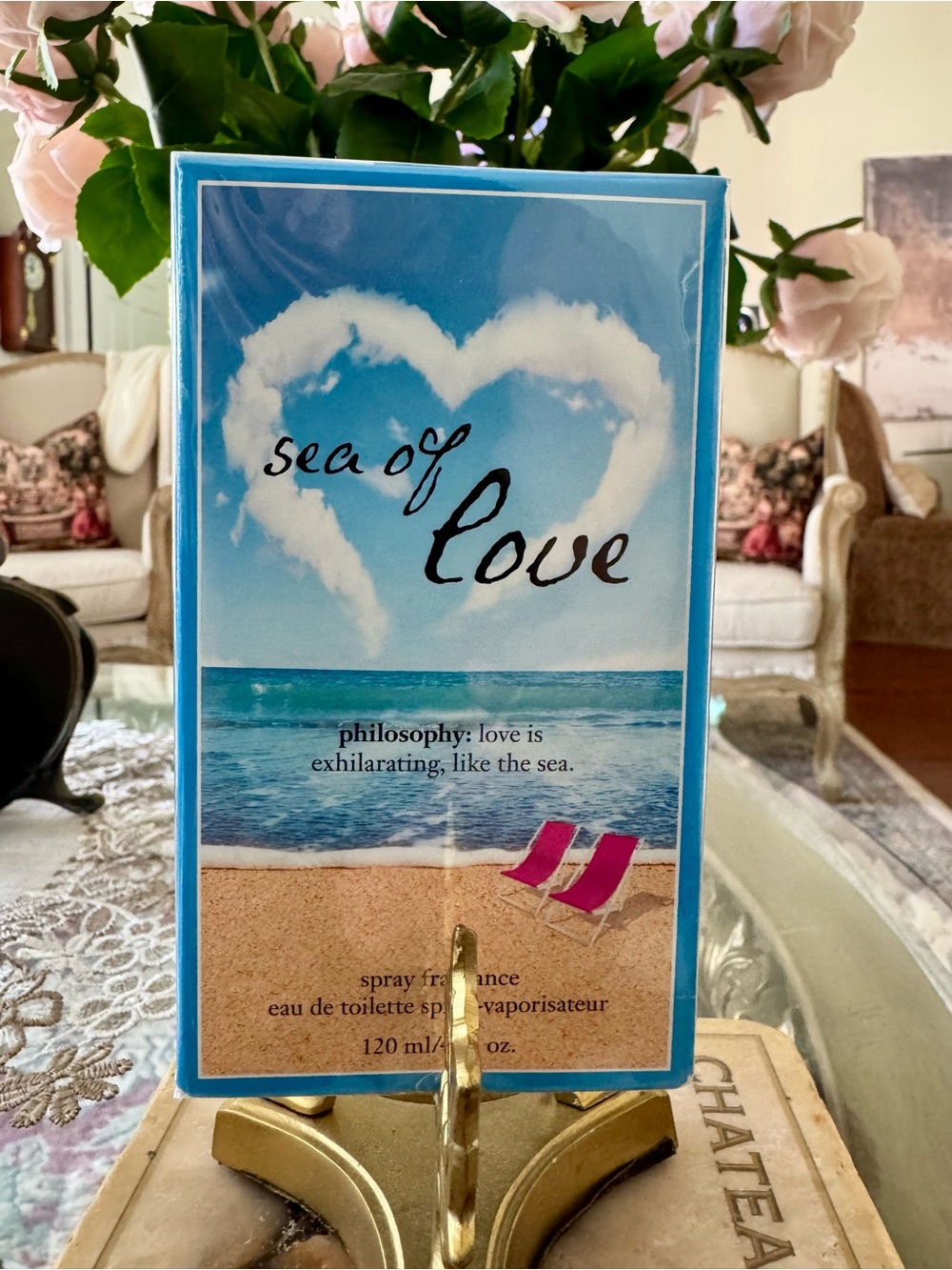 Philosophy Sea of Love Fragrance - Blue, Pink & Sand Beach Artwork - Picture 2 of 6